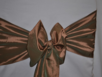 Coper Taffeta Chair Sash